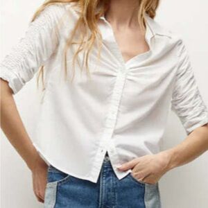 Veronica Beard Rouched Buttondown